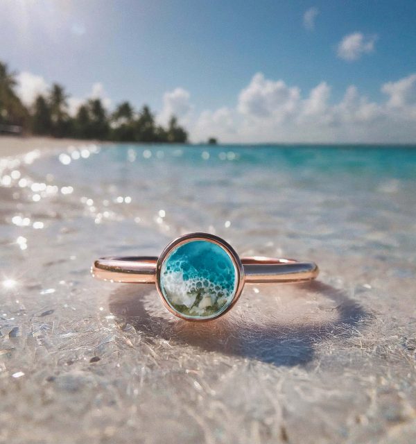 Sand Ring "Circle of Life Azure"